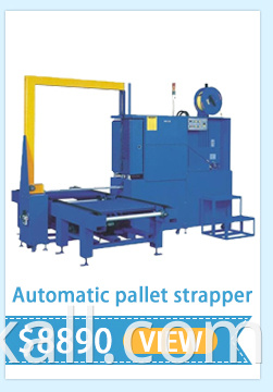 Online service life model semi automatic mobile pallet strapping machine for hot sale